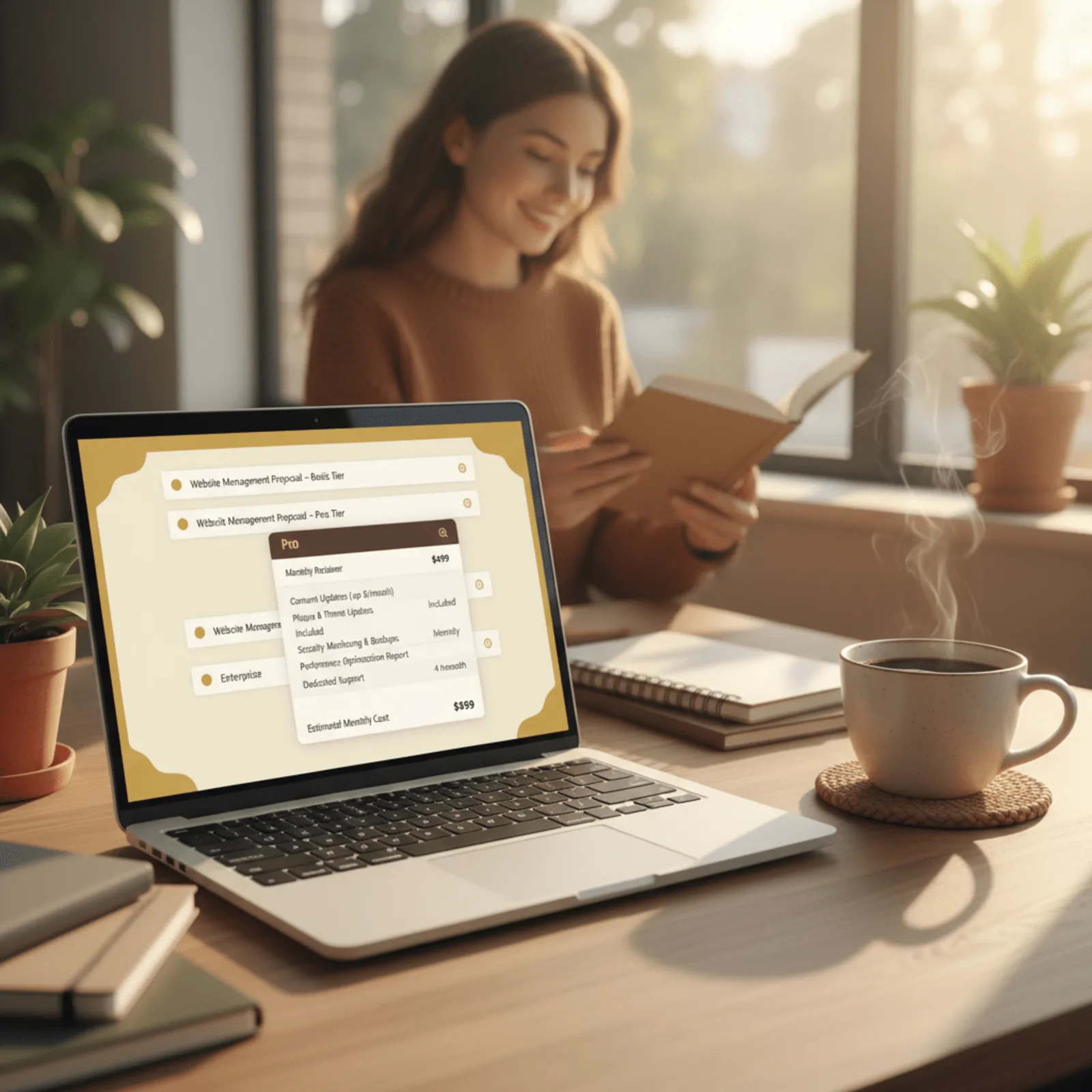 web management pricing service business - cost variables comparison table