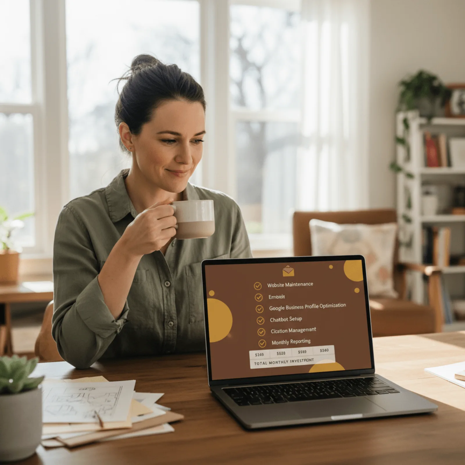 web management pricing service business - included services breakdown