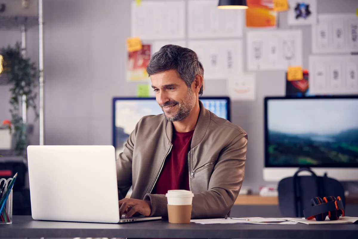 A small marketing studio at work — social media for local businesses.