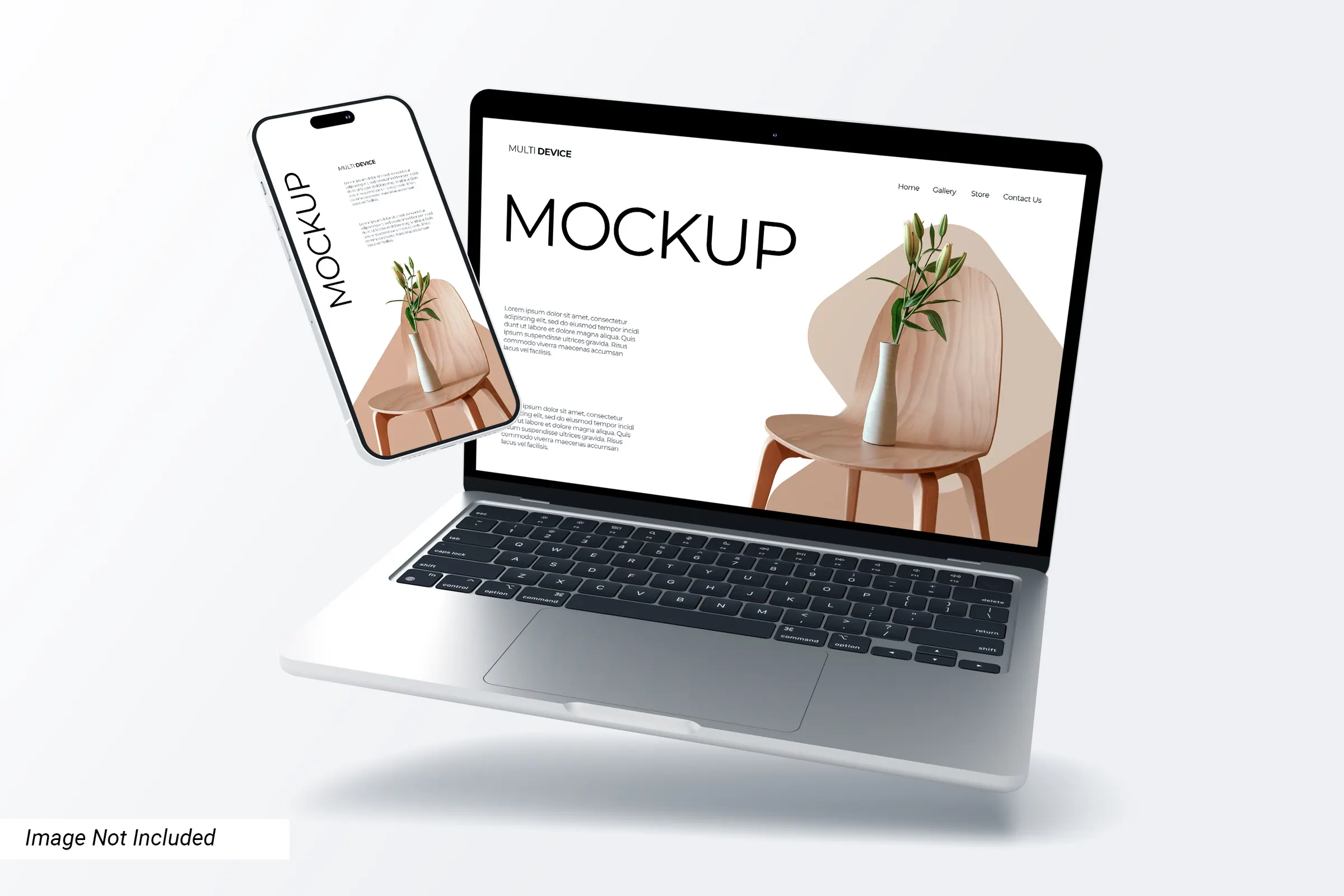 Phone and laptop showing the same site rendered responsively.